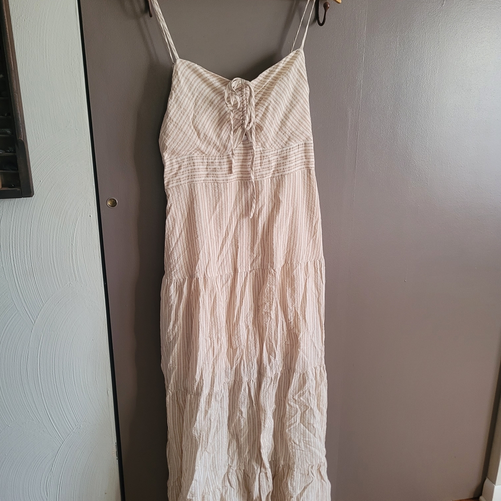 Elegant Cream Maxi Dress
